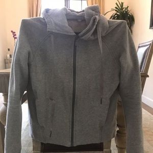 Lululemon grey , zipper with hood jacket /swtshrt